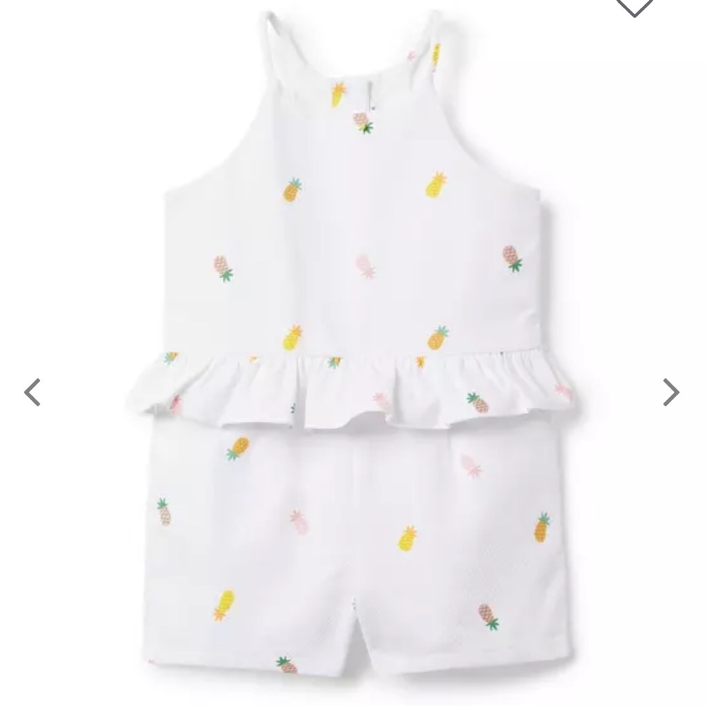 Like new pineapple print Janie and Jack romper